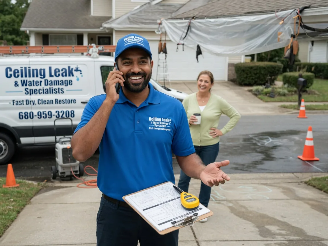 Ceiling Leak Cleanup University Park, TX FAQs